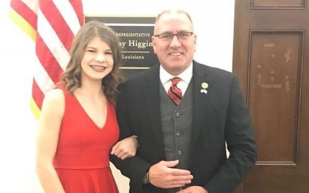 Together, this amazing girl and Clay Higgins plan to conquer cystic fibrosis