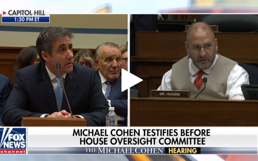 GOP Rep, Former Cop to Cohen: ‘You Remind Me’ of Men I’ve Arrested